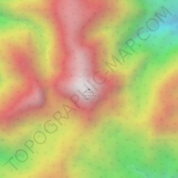 Carte topographique Mount Malindang, altitude, relief