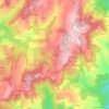 Carte topographique Le Mazel, altitude, relief