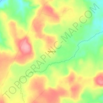 Carte topographique Neblina, altitude, relief