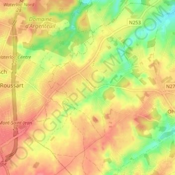 Carte topographique Ransbeck, altitude, relief