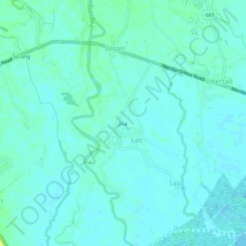 Carte topographique Jica, altitude, relief