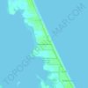 Carte topographique Melbourne Shores, altitude, relief