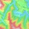 Carte topographique ცოკალთა, altitude, relief
