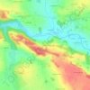 Carte topographique Treguely, altitude, relief