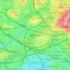 Carte topographique Willesden, altitude, relief