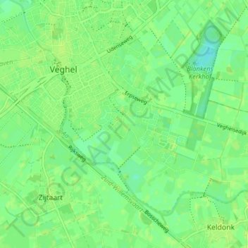 Carte topographique Havelt, altitude, relief