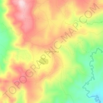 Carte topographique Farihimena, altitude, relief