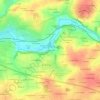 Carte topographique Le Pont Riou, altitude, relief