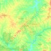 Carte topographique Sunyani, altitude, relief