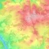 Carte topographique La Croix, altitude, relief