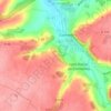 Carte topographique Les Coutures, altitude, relief