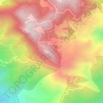 Carte topographique Los Frailes, altitude, relief