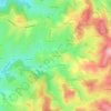 Carte topographique Plat Coupie, altitude, relief
