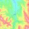 Carte topographique Andes, altitude, relief