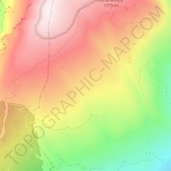 Carte topographique El Encinarillo, altitude, relief