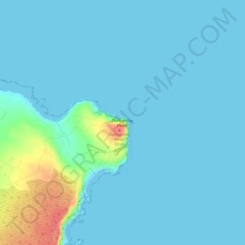 Carte topographique Duncansby Head, altitude, relief