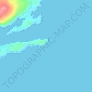 Carte topographique Streek Head, altitude, relief