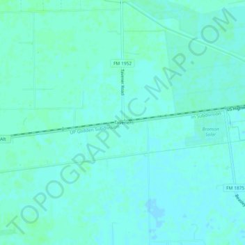Carte topographique Tavener, altitude, relief