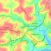 Carte topographique Coosebean, altitude, relief