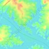 Carte topographique Little River Subdivision, altitude, relief