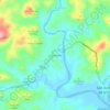 Carte topographique Los Amates, altitude, relief