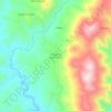 Carte topographique Tenanguillo de las Cañas, altitude, relief