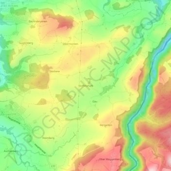 Carte topographique Stoffelsmatt, altitude, relief