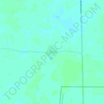 Carte topographique X-Tohbil, altitude, relief