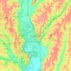 Carte topographique Council Bluffs, altitude, relief