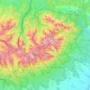 Carte topographique High Tatras, altitude, relief