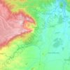Carte topographique Poza de la Sal, altitude, relief