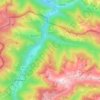 Carte topographique Canejan, altitude, relief