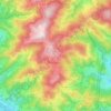 Carte topographique Nozières, altitude, relief