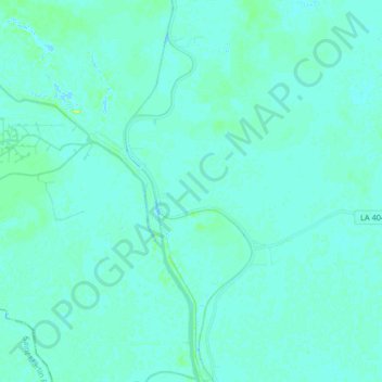 Carte topographique Lower Grand River, altitude, relief