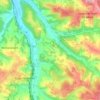 Carte topographique Sagelat, altitude, relief