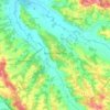 Carte topographique Bouzon-Gellenave, altitude, relief