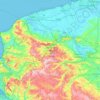 Carte topographique Parc naturel régional des Caps et marais d'Opale, altitude, relief