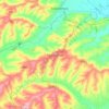 Carte topographique Montefano, altitude, relief