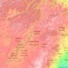 Carte topographique Hulunbuir, altitude, relief