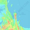 Carte topographique Teluk Wondama, altitude, relief