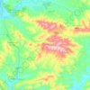 Carte topographique Aïn Aïcha, altitude, relief