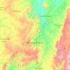 Carte topographique Montes Claros, altitude, relief