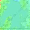 Carte topographique Fern Ridge Lake, altitude, relief