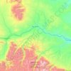 Carte topographique Sweet Grass County, altitude, relief