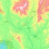 Carte topographique Huyện Đăk Tô, altitude, relief