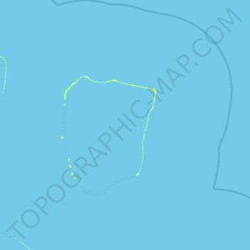 Carte topographique Apataki, altitude, relief