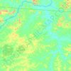 Carte topographique Santa Cruz do Xingu, altitude, relief