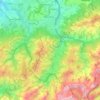 Carte topographique Plaffeien, altitude, relief