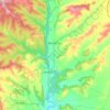 Carte topographique Biscarrués, altitude, relief