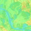 Carte topographique Bislich, altitude, relief